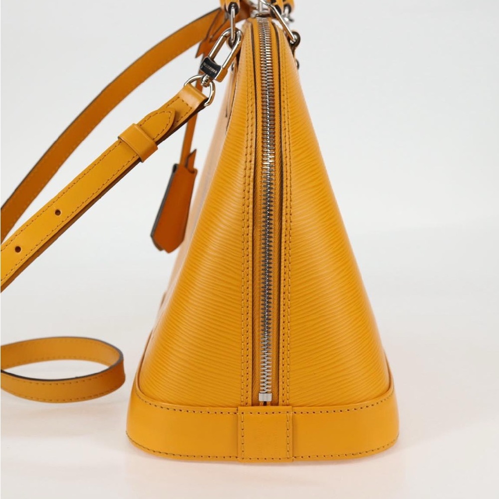 LOUIS VUITTON Epi Alma Citron PM Hand Bag Mimosa with the Matching LV strap - Picture 5 of 15
